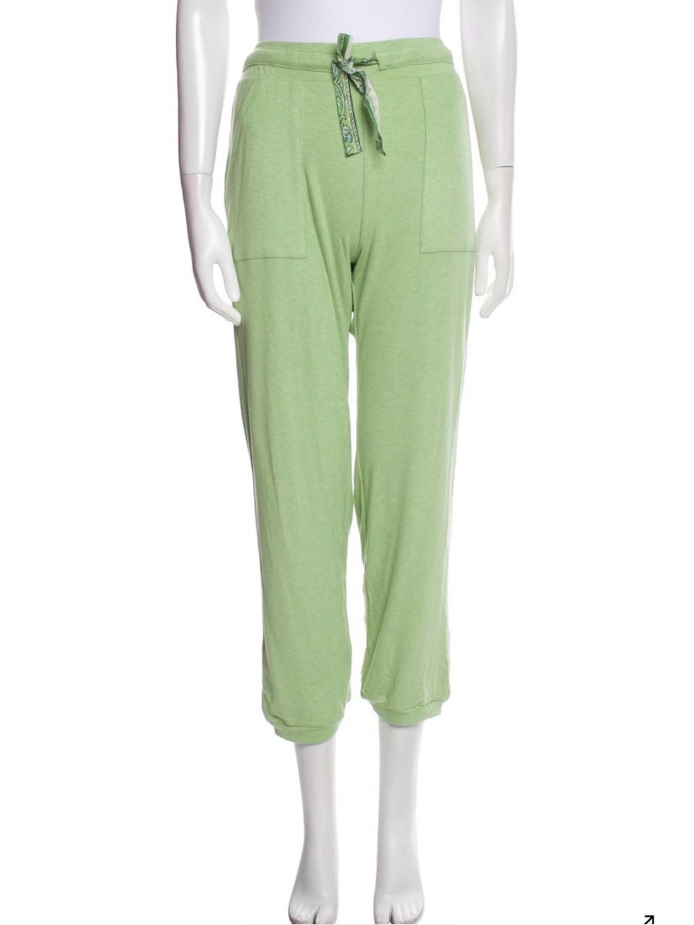 Roller Rabbit Light Sage Green Petra Rib Sweatpants / Pajama Pants / Loungewear